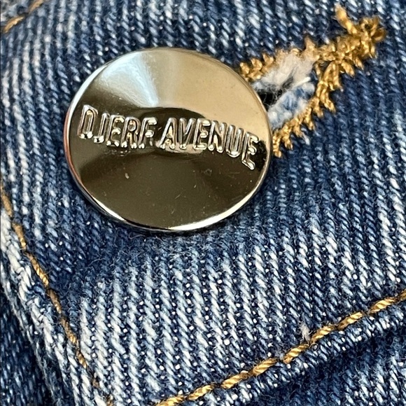 Djerf Avenue Relaxed High Rise Straight Leg Jeans Sz 24 - Picture 10 of 12